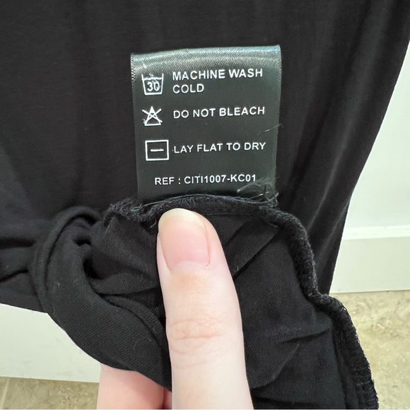 L black Improvd cowl neck tank sleeveless drape deemulmester Rick Owens - Picture 2 of 7